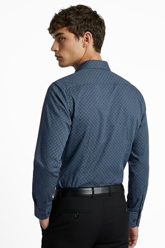 Image of Van Heusen Formal Shirt for Men | Cotton | Print | Slim Fit | Full Sleeves