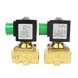 BOOGHIGC 21H7KV120 21H8KV120 21H9KV180 DN15 1/2 DN20 Normalmente Cerrado 12V 220V 24V 110V for Agua Aire DN10 24VAC(21h8kv120(8w) dn15,24VAC)