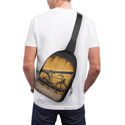 Mochila tipo bandolera para pecho unisex blanca miniatura 2