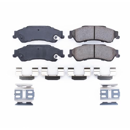 Image of PowerStop Rear Brake Pads for Chevrolet Blazer 1997-05 |S10 1998-04 |GMC Jimmy 1997-05 |Sonoma 1998-04 |Isuzu Hombre 1998-00 - Z17 Ceramic Brake Pads with Installation Hardware, 17-729