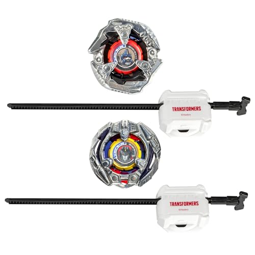Beyblade X Transformers Collab Optimus Primal 3-60F vs. Starscream 3-80N Multipack Set with 2 Tops & 2 launchers; Battling Top Toys for 8 Year Old Boys & Girls (Amazon Exclusive)