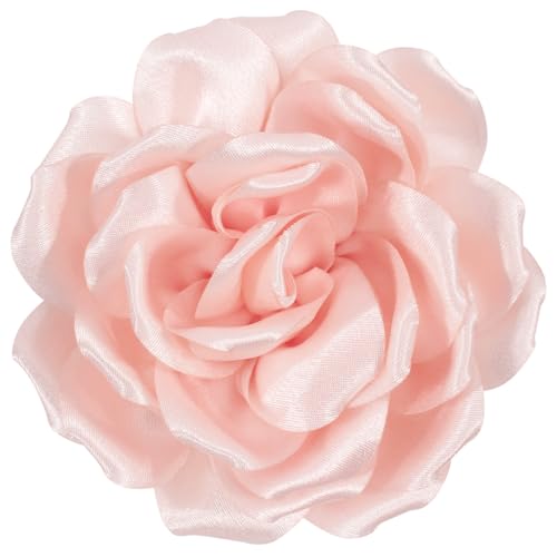 Image of 4.3 inch Red Rose Hair Clip Large Flower Brooches for Women | Charming Flowers Pins for Clothes | Turn Heads with Stylish Rose Hair Clip Flower Brooch Pin for Clothes & Clips for Woman