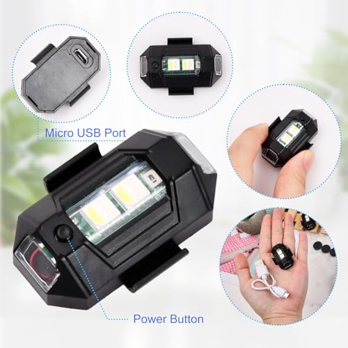 Fangehong 4 Pezzi Luci Stroboscopiche a LED per