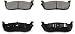 DuraGo BP711 MS Rear Semi-Metallic Brake Pad