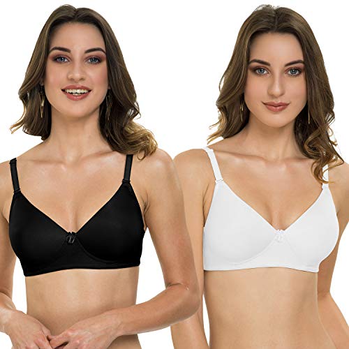 Image of Tweens - Heavily Padded Semi Push-Up Bra - Polyamide Fabric - 3 /4th Coverage, Wireless, Multiway Straps, Seamless - Everyday T-Shirt Bra