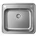 Produktbild hansgrohe Küchenspülen mit vorgebohrten Hahnlöchern (Einbauspüle 500 x 400 mm) edelstahl, S412-F500