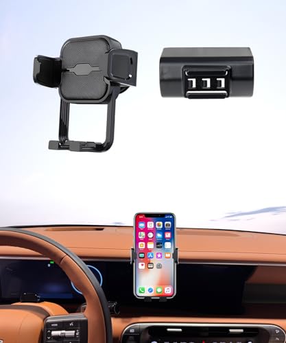 Masergogo Car Phone Holder for Hyundai Palisade 2026 Auto Accessories Navigation Bracket Interior Decoration Mobile Cell Phone Mount 360 Rotation Vehicle-Specific Custom Mount