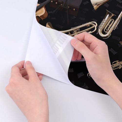 Stickers instruments de musique imperméables pour bouteille eau et pc