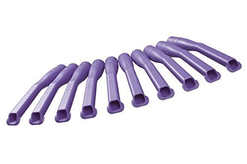 10 Unidades Dental Universal Niños Cánulas de succión Akzenta 108 x 16 mm Dentista Limpiador de la saliva para niños varios colores - lila, morado