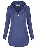 Womens Long Sleeve,Miusey Ladies Casual Clothes Collar Button Front Loose Fitting Wrap Jerseys...