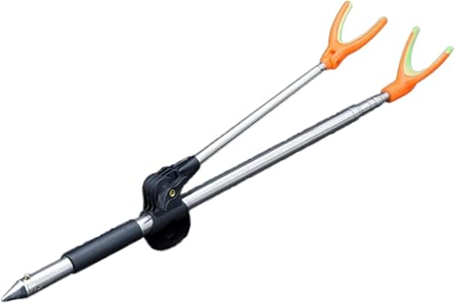 Sosoport Soporte de caña de pescar de acero inoxidable, soportes de caña de pescar, soportes ajustables para caña de pescar, equipo de pesca,