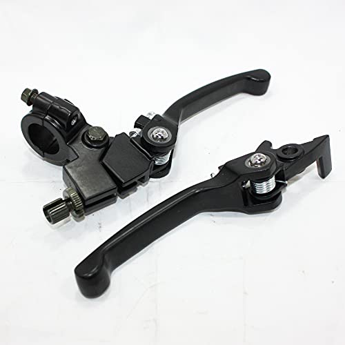 BLYGO BLACK Bifold Foldable Clutch + Brake Lever Handle 125cc 140cc PIT PRO DIRT BIKE