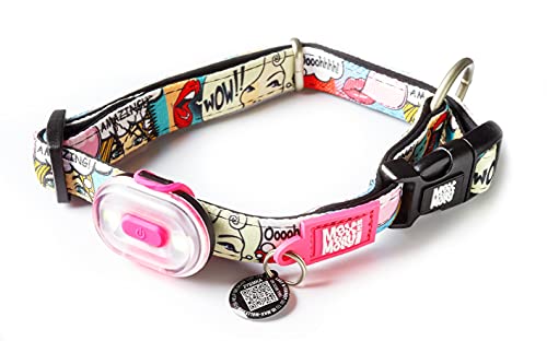 Max & Molly Matrix Ultra LED, Hundelicht für Geschirr, Leine & Halsband, Rose, Wasserfest, USB Wiederaufladbar, Hundelampe LED, Hunde Leuchtanhänger für mehr Sicherheit bei Nacht