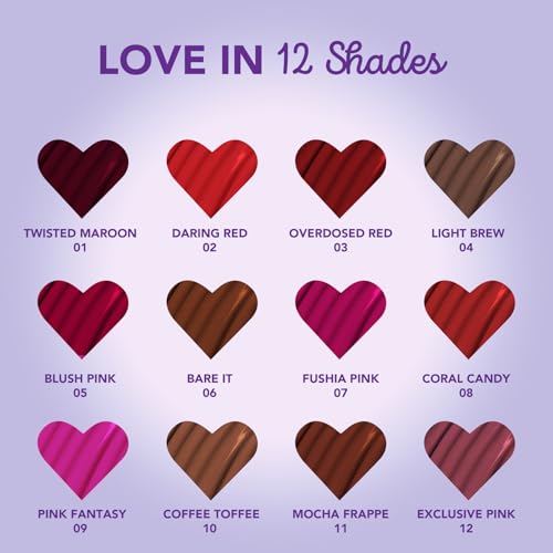 Image of Blue Heaven Love Capsule Non Transfer Lip Colour | Intense Color Payoff | Long Lasting | One Swipe Formula | Liquid lipstick Waterproof & Smudge Proof | Light Brew, 5ml