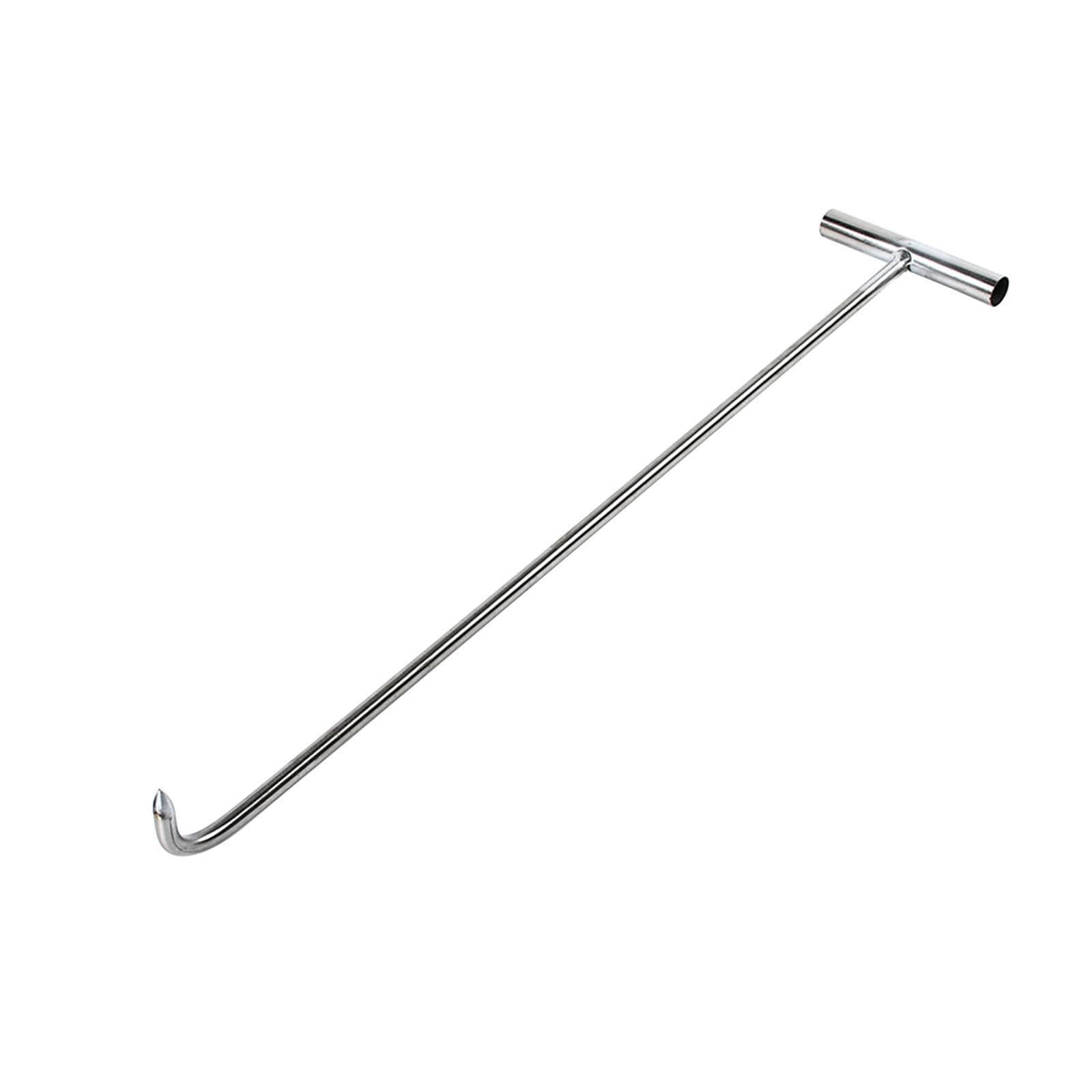 Yixannx Single Hook Manhole Tool Heavy Duty Capability Offers Reliable Performance During Lifting Jobs Of Various Covers T Shape Hook Lifter Tool Drain Cover
