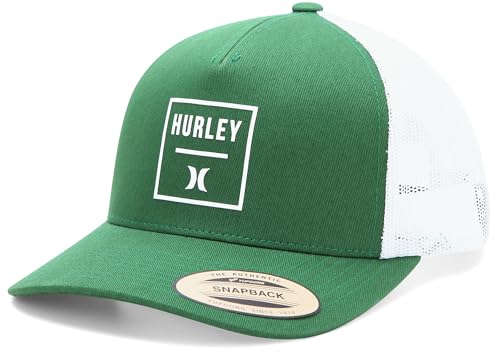 Hurley Mens M Warner Trucker Hat Baseball Cap Size One Size Dark Green