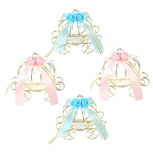 Homoyoyo 4Piezas Cajas de Dulces de Calabaza y Bodas Recipientes Decorativos y Almacenamiento de y Dulces Celebraciones