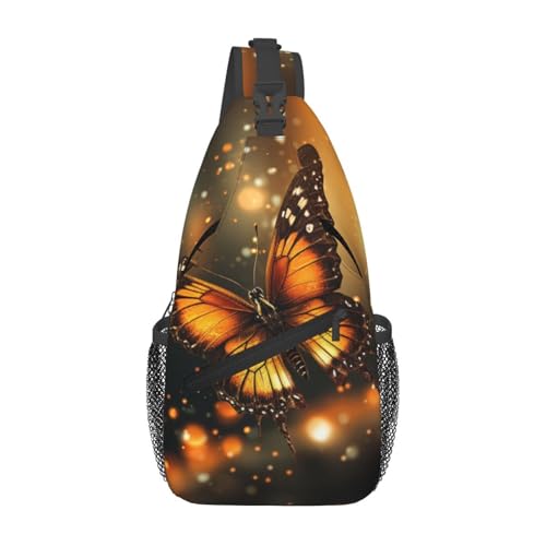 Bolso cruzado para hombre naranja estilo sling