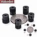 48P 3.175mm Pinion Gear Sets 5Pack 13T 14T 15T 16T 17T Hardened Steel fit 3.175mm (1/8-Inch) Shaft RC Car Truck Upgrade