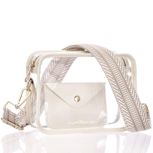 Image of Clear Crossbody Bags for Stadium, Fits 12x6x12 Policy