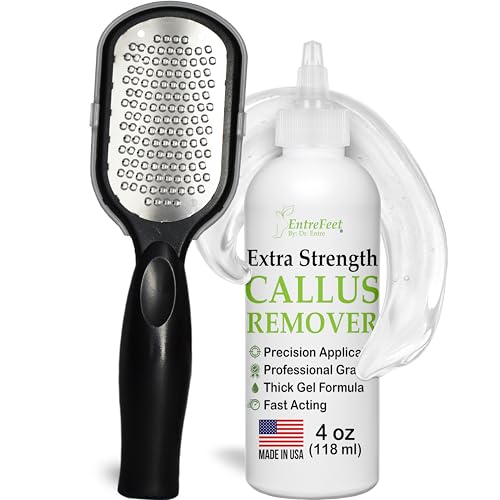 Image of Dr. Entre's Callus Remover Gel & Foot File: Extra Strength Callus Remover for Feet, Foot Callus Remover Care, Pedicure Tools Supplies, Spa Kit, Dead Skin Scrubber, 4 oz