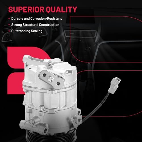 BDFHYK Air Conditioning A/C Compressor with Clutch Compatible with Ram ProMaster 1500 2500 3500 3.6L 2014-2022, Replacement 68149886AB, 198396