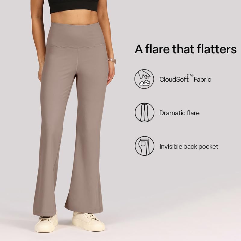Image of BlissClub Ultimate Flare Pants Lite Tall for Women Above 5'5 ft