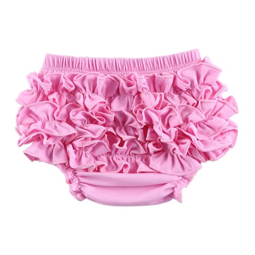 Ropa interior para bebé niña pequeña con volantes elásticos de colores cómodos