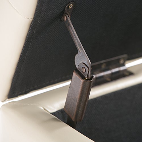 Simplihome AY-S-38-CR Cosmopolitan 34 Inch Wide Transitional Rectangle Storage Ottoman In Satin Cream Vegan Faux Leather thumb #4