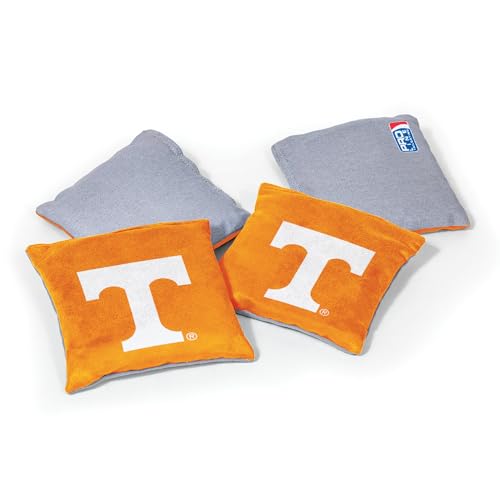 College Pro Football Tennessee Volunteers Dual-Sided Bean Bags by Wild Sports, 4 Pack - Premium Toss Bags for Cornhole Sets by Wild Sports - Used condition - US$23.24