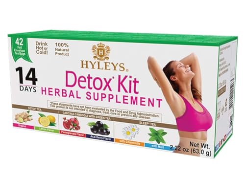 Hyleys Detox Tea 14 Days Kit - 42 Tea Bags - Herbal Supplement - Image 3