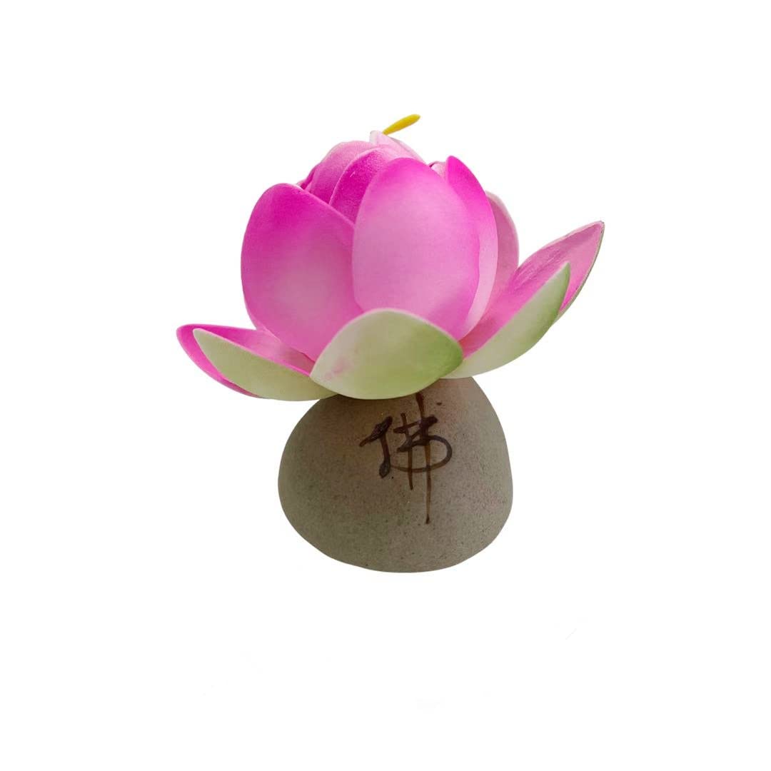 Amazon｜Q'foo お供え 造花 ミニ 仏壇用 花瓶付き 蓮の花 枯れない
