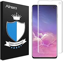 Galaxy S10 フィルム 指紋対応可能 Alinsea Galaxy S10 ガラスフィルム 全面吸着 優れたタッチ感度 Galaxy S10 強化ガラスフィルム Samsung Galaxy S10に対応（ 6.1インチ ）