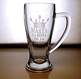 Jarra de cerveza de 520 Ml grabada y personalizada para la madre de la casa