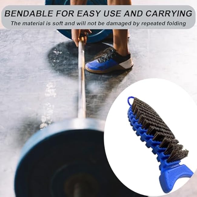 2Pack Barbell Brush Barbell Cleaning, Nylon Brushs for Cleaning Weighted Bars, Cleaning Supplies Stiff Brush for Strength Training Bars, Barbell, Dumbbells, Weight Trays