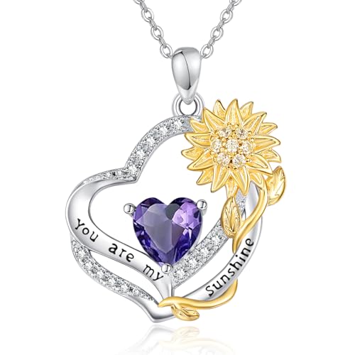 Zhi Kexin �Ђ܂�� �a���΃l�b�N���X �����p 925�X�^�[�����O�V���o�[ You Are My Sunshine �n�[�g�y���_���g�l�b�N���X �L�O�� �a���� �W���G���[ �M�t�g ���ꂳ�� �� �ޏ�, 0.87 Inches, �X�^�[�����O�V���o�[