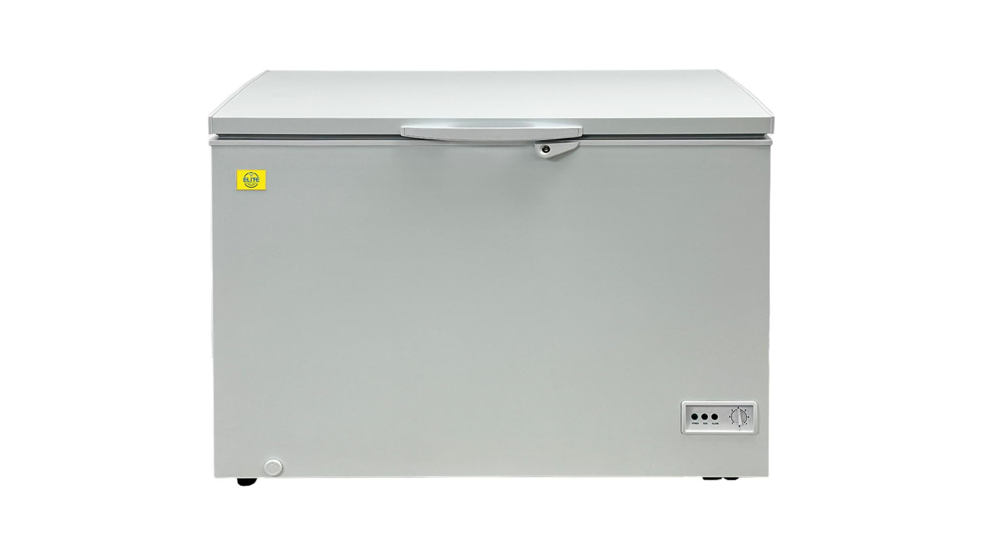 Commercial Chest Freezer, ETL All-Purpose Compact Deep Freezer Solid Top, 44" W 10 cu. ft. Solid Lockable Top Lid w/Storage Baskets, Ice Cream White | Fridge.com