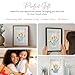 Kaciola Family Handprint Kit, DIY Newborn Keepsake Frame, Baby Hand and Footprint Kit, Unique New Baby Gift for Mothers Day Crafts Anniversary (Brown)