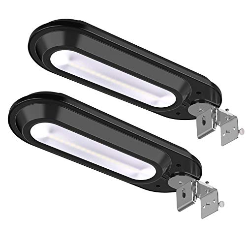 Lampadaire Solaire 18 LED, Latta Alvor Lampe Solaire extérieure 180° Grand Angle reglable avec détecteur de mouvement 600LM IP65 Etanche Projecteur Solaire lumières jardin chemin lumières escaliers