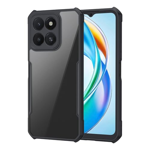 Ltezixal Case Compatible with Honor X5b/X5b Plus, [Droproof] [Sweat-Proof] [Fingerprint-Proof] Shockproof Protective Phone Case Fits Honor X5b/X5b Plus,Black