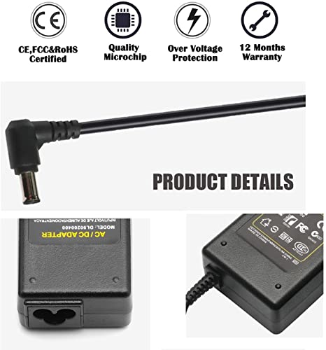 AC DC Adapter Charger for LG Electronics 19\" 20\" 22\" 23\" 24\" 27\" LED LCD Monitor Widescreen Ultrawide HDTV HD TV Power Supply Cord