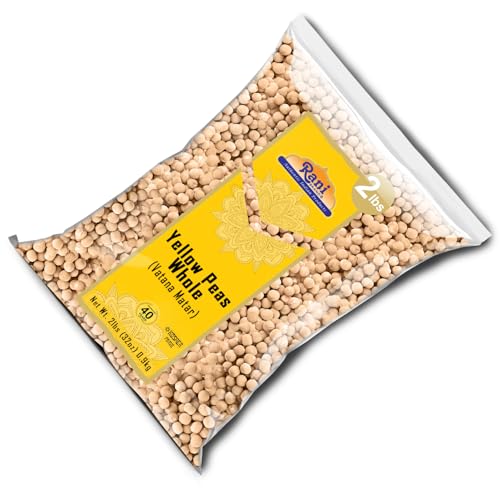 Image of Rani Yellow Peas Whole, Dried (Vatana, Matar) 32oz (2lbs) 908g ~ All Natural | Vegan | Gluten Friendly | Kosher | Product of USA