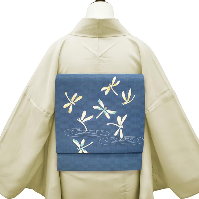 亜麻色の夏帯　名古屋帯　トンボ 亜麻色の夏帯 名古屋帯 トンボ 楽天市場】夏帯 名古屋帯 トンボ柄