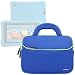 Evecase Fire HD Kids Edition Tablet Sleeve, Ultra Portable Handle Carrying Portfolio Neoprene Sleeve Case Bag for Amazon Fire HD 6 / 7 Kids Edition, 6'' / 7 inch HD Display, Kindle Oasis - Blue
