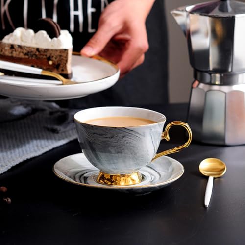 Tasse à Café en Céramique haut de gamme au design marbre unique - 6