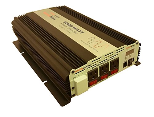 VertaMax Modified 3000 Watt (6000W Surge) 12V Power Inverter DC to 115 AC Car, Solar, Off-Grid, RV, Back Up Power