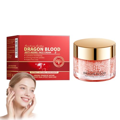 Virecose 50g Crema Sangre de Hidratante Dragon, Dragons Blood Easy Cream, Reduce las Líneas de Expresión, Piel Hidratante y Reafirmante, Antiarrugas, Ilumina el Tono de la Piel