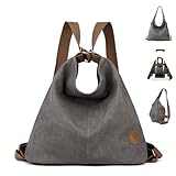 ✦ Polyvalence 4 en 1 ✦ Ce sac en toile convertible se transforme sans effort en sac à bandoulière, sac à dos, fourre-tout, sac à bandoulière et sac de sport, offrant différents styles pour toutes les occasions.