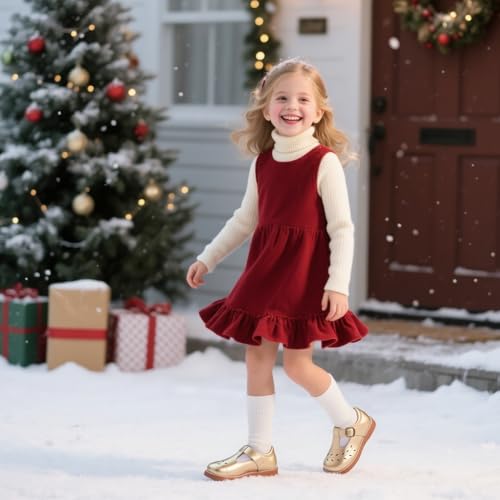 Image of Otter MOMO Toddler /Little Girls Mary Jane Slip-on School Uniform Party Dress Shoes