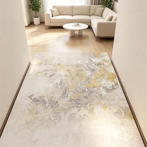 Tapis antidérapant de salon 100x120 cm lavable et compact - 8